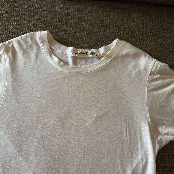 Bnwot Classic White T-Shirt by Michael Stars - Picture 2 of 9